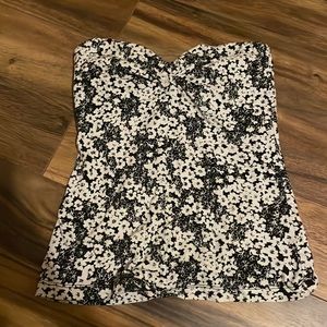 floral tube top